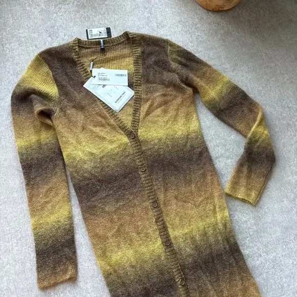 NWT Alexander McQueen Dégradé Open-Knit Cardigan Dress - Picture 2 of 12